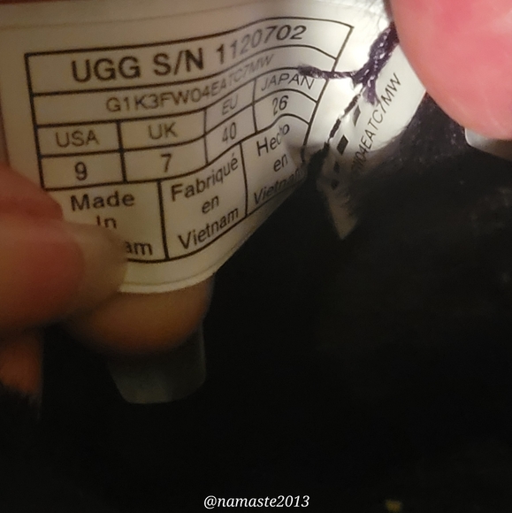 UGG Women's Syden Black Suede Sheepskin Cuffable Boots 1120702  Sz 9M NWT #609 - Picture 13 of 15